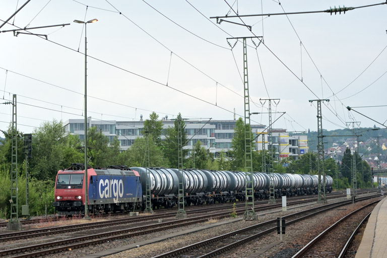 482 025 bei km 15,6 (Juni 2018)