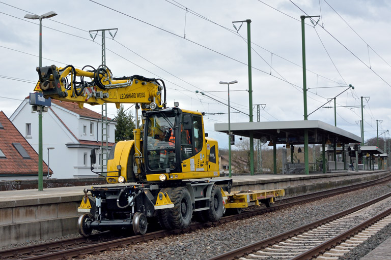 Zweiwegefahrzeug bei km 16,8 (M&auml;rz 2018)
