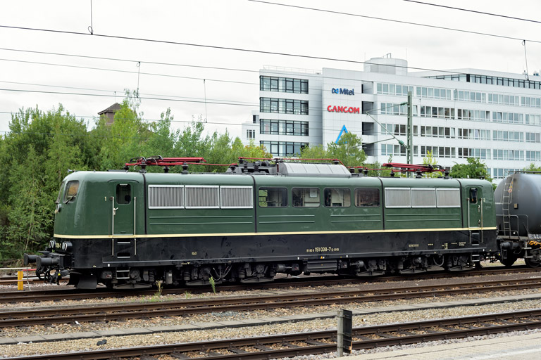 151 038 bei km 15,6 (August 2019)