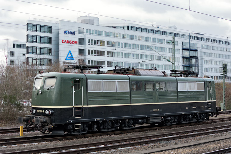 151 119 bei km 15,6 (Februar 2019)