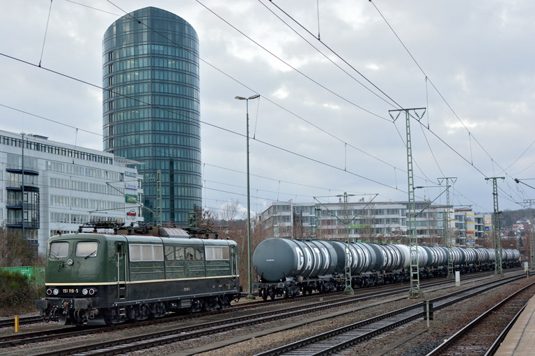 151 119 bei km 15,6 (Februar 2019)