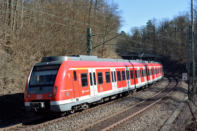 430 014 als S1 bei km 10,4 (Februar 2019)