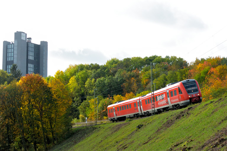 612 902 als Mess-St 92602 bei km 13,4 (Oktober 2019)