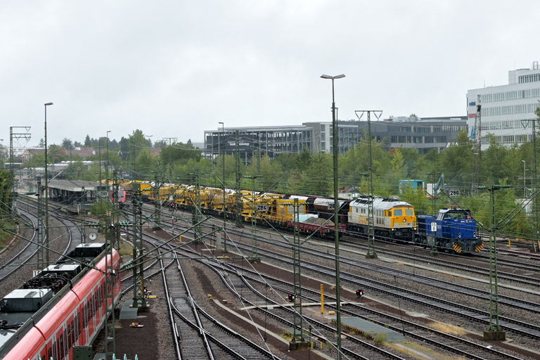 ESG 8 (G 1206) und SGL V300.18 bei km 15,8 (September 2019)