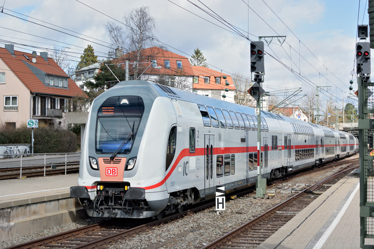 IC 2387/RE 52387 bei km 15,4 (M&auml;rz 2019)