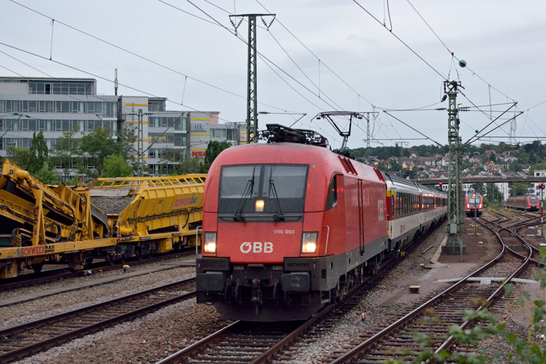 &Ouml;BB 1116 093 mit IC 184 bei km 15,8 (September 2019)