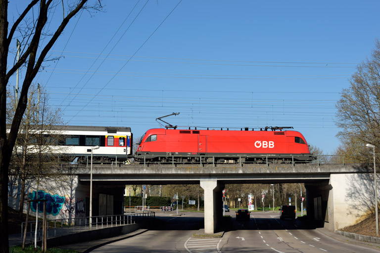 &Ouml;BB 1116 130 mit IC 284 bei km 16,4 (M&auml;rz 2019)