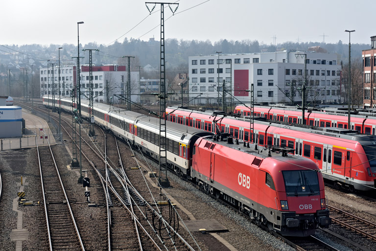 &Ouml;BB 1116 138 mit IC 280 bei km 16,0 (M&auml;rz 2019)