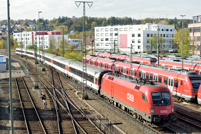&Ouml;BB 1116 149 mit IC 282 bei km 16,0 (Oktober 2019)