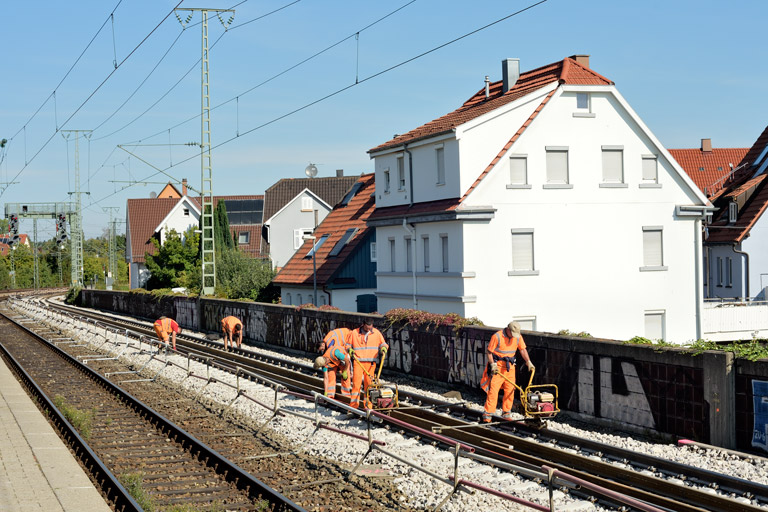 Gleisbau bei km 16,8 (September 2019)