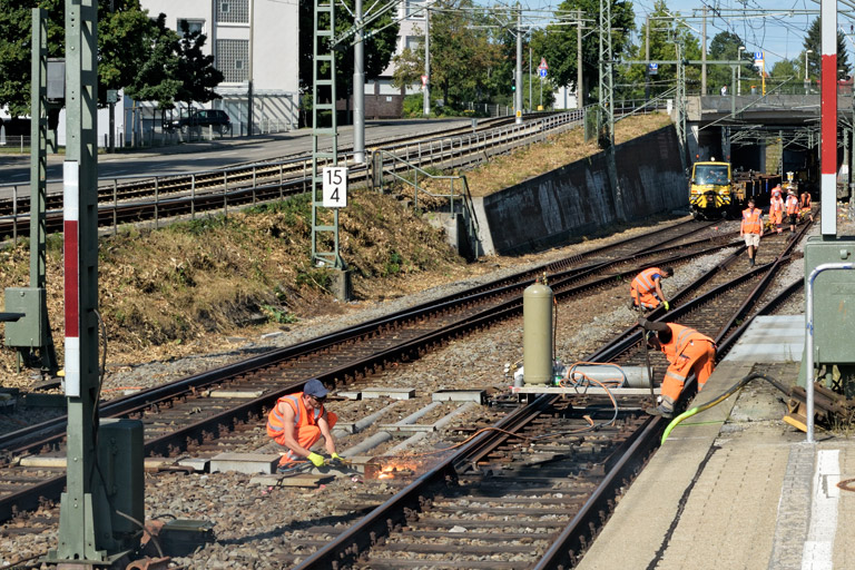 Zweiwegefahrzeug bei km 15,4 (August 2019)