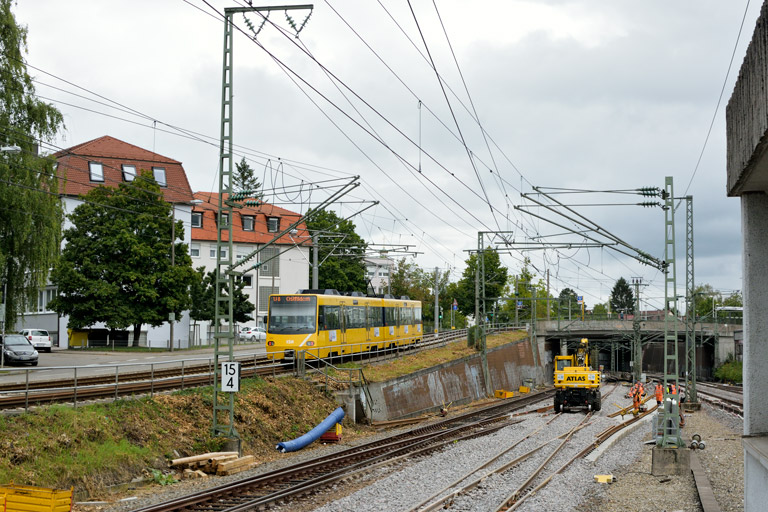 Zweiwegefahrzeug bei km 15,4 (August 2019)