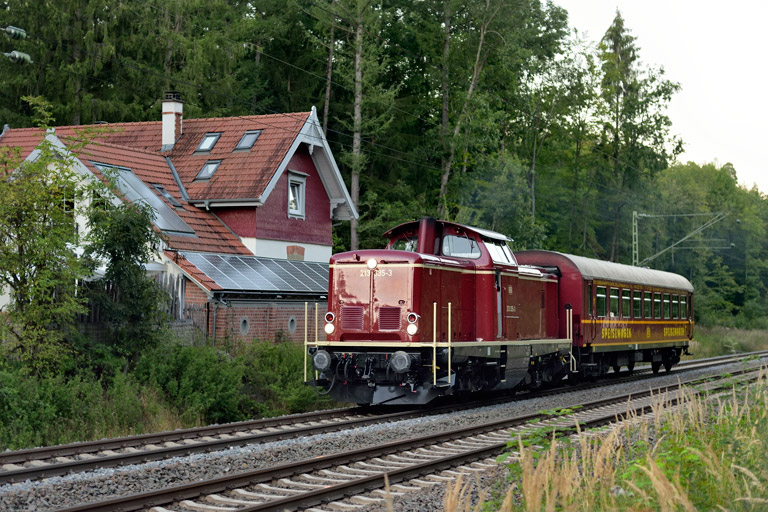 213 335 mit Dbz 92799 bei km 18,2 (September 2020)