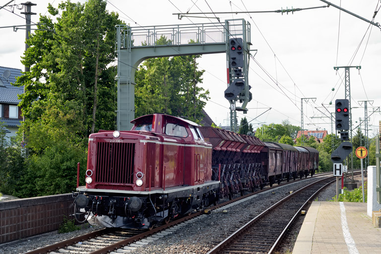 213 336 mit DGS 99704 bei km 16,6 (Juli 2020)