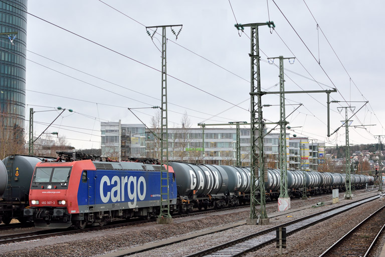 482 007 bei km 15,6 (Februar 2020)