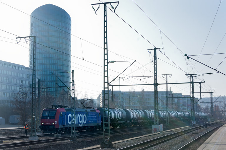 482 009 bei km 15,6 (Januar 2020)