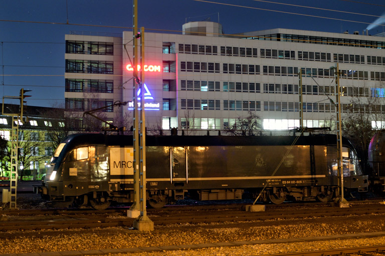 ES 64 U2-025 bei km 15,6 (Februar 2020)