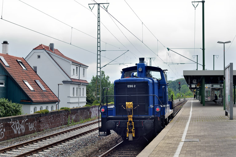 ESG 2 (ex DB 365 108) bei km 16,8 (Juni 2020)
