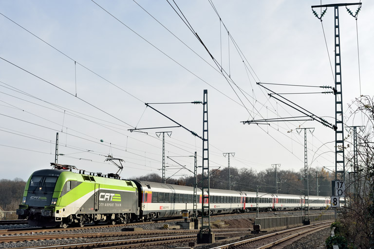 &Ouml;BB 1016 016 mit IC 280 bei km 17,0 (Dezember 2020)