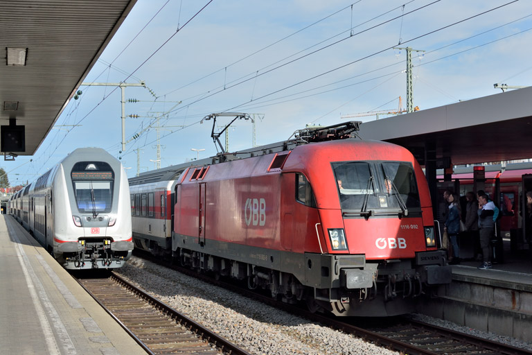 &Ouml;BB 1116 092 mit IC 189 bei km 15,6 (Februar 2020)
