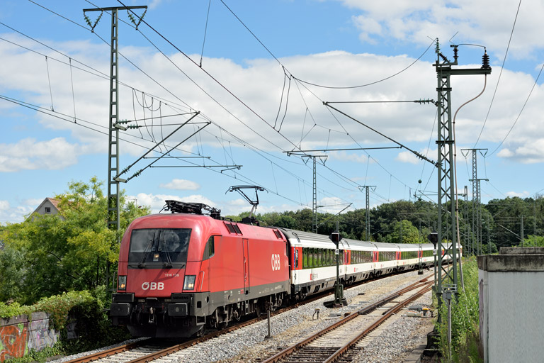 &Ouml;BB 1116 139 mit IC 188 bei km 16,8 (Juli 2020)