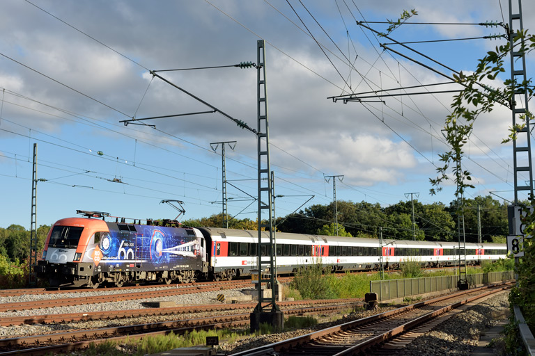 &Ouml;BB 1116 199 mit IC 186 bei km 17,0 (September 2020)
