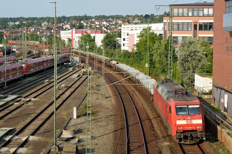 152 064 mit EZ 45175 bei km 16,0 (Juli 2021)