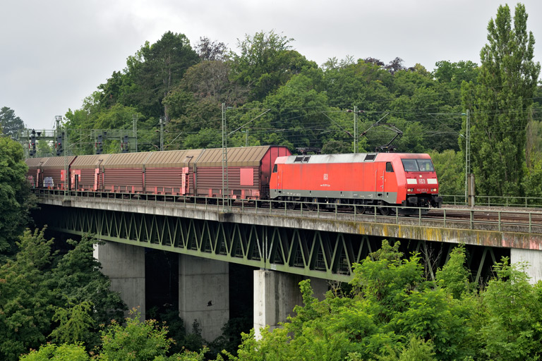 152 073 mit GAG 60130 bei km 14,6 (Juli 2021)