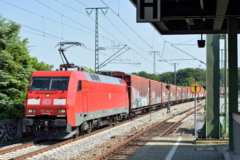 152 149 mit GAG 60112 bei km 16,8 (Juli 2021)
