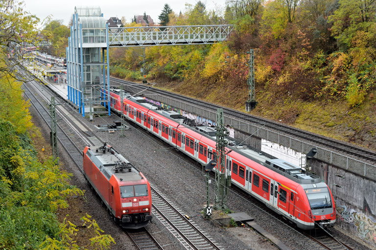 185 001 bei km 14,0 (November 2021)
