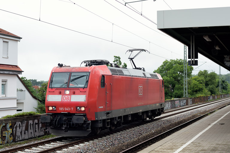 185 043 bei km 16,8 (Juli 2021)