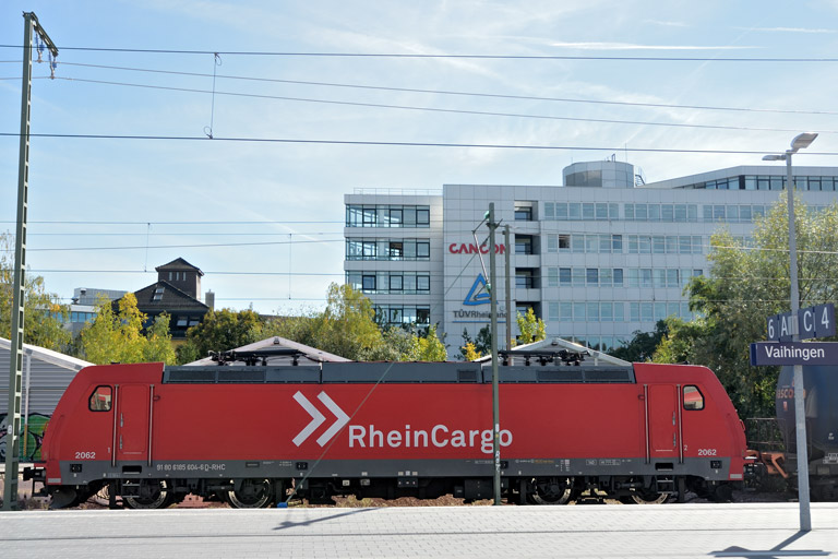 RHC 185 604 bei km 15,6 (Oktober 2021)