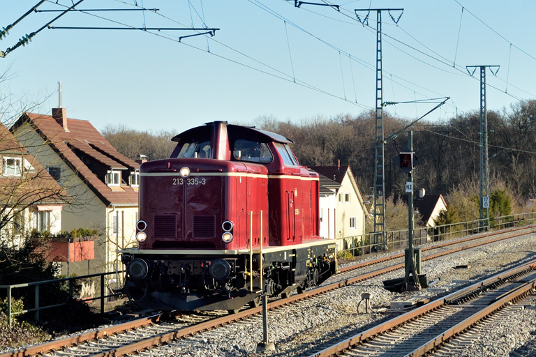213 335 bei km 17,0 (Februar 2021)