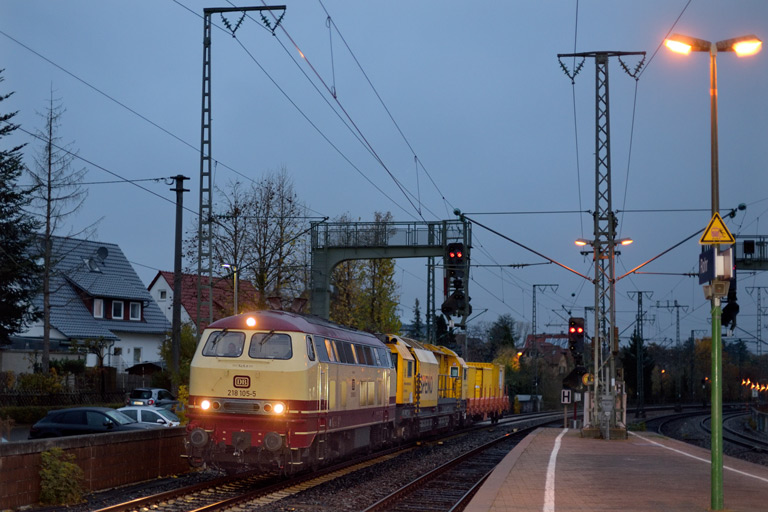 218 105 bei km 16,6 (November 2021)