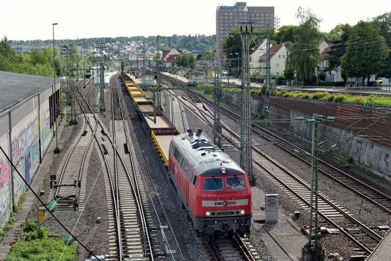 218 451 bei km 15,4 (August 2021)