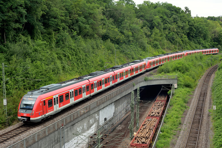 430 044 als S1 bei km 13,8 (August 2021)