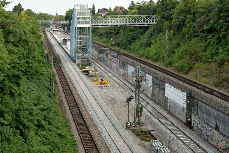 Gleiserneuerung bei km 14,0 (September 2021)