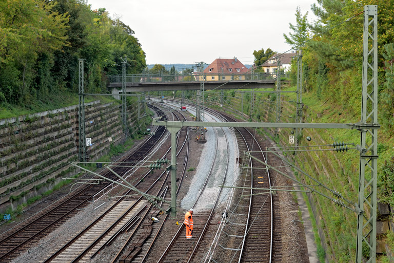 Gleiserneuerung bei km 15,0 (September 2021)