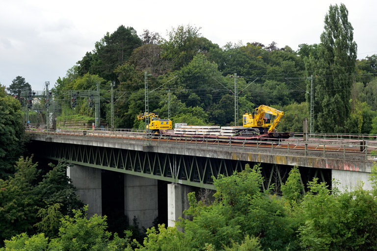 Gleiserneuerung bei km 14,6 (August 2021)