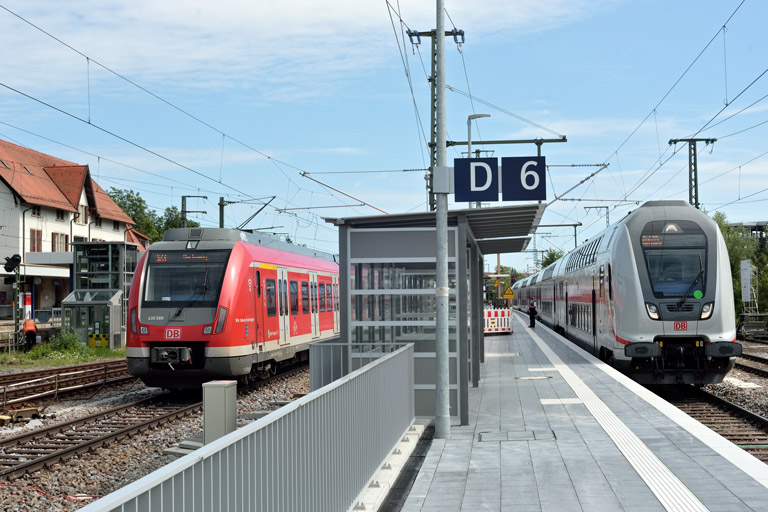 IC 2385/RE 52385 bei km 15,6 (August 2021)