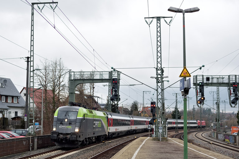 &Ouml;BB 1016 016 mit IC 2511 bei km 16,6 (M&auml;rz 2021)