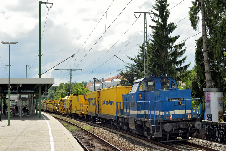 V100-SP-024 (ex-DB 212 163) bei km 16,8 (Juli 2021)