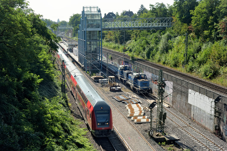 Spitzke V100-SP-025 und V100-SP-026 bei km 14,0 (September 2021)