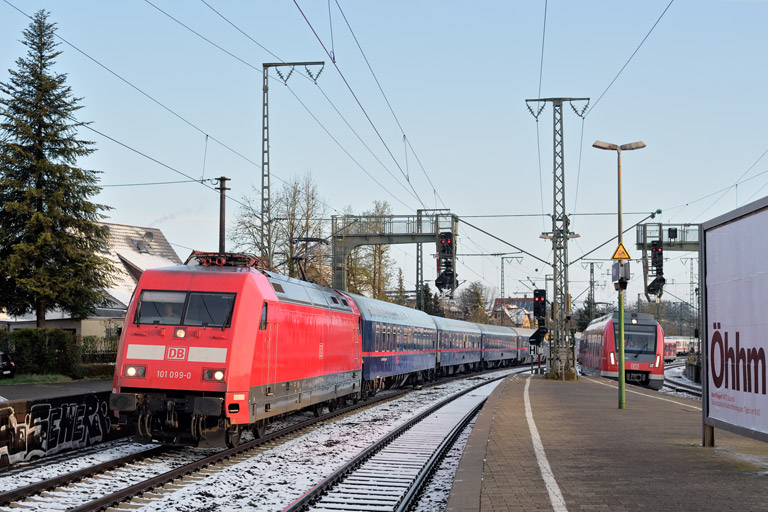 101 099 bei km 16,8 (April 2022)