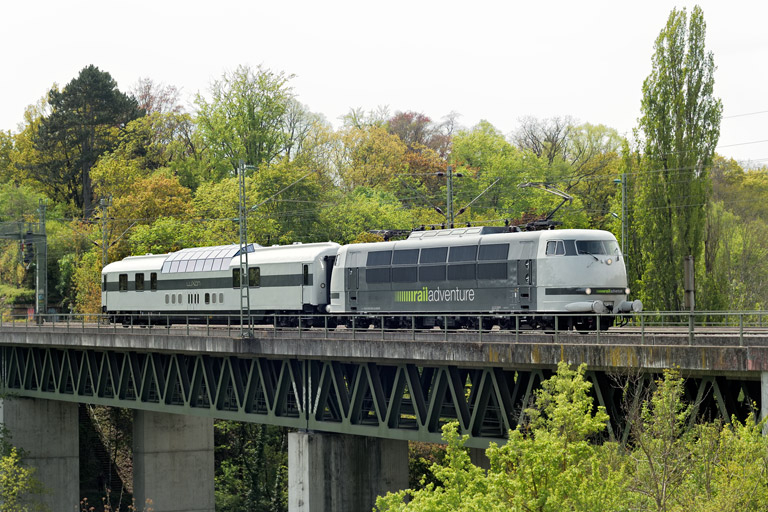 103 222 mit DPE 31293 bei km 14,6 (April 2022)