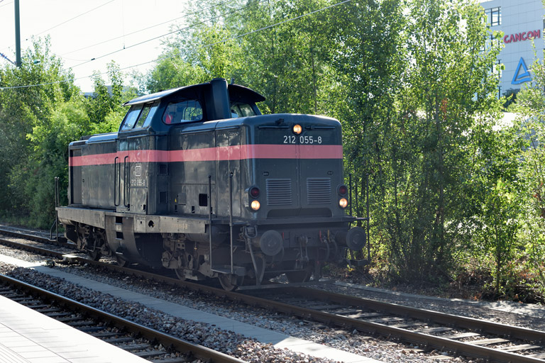212 055 bei km 15,6 (Juli 2022)