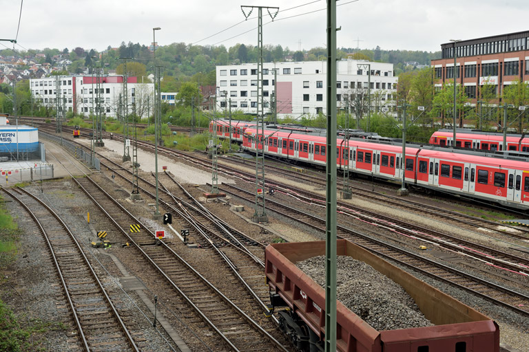 Gleis- und Weichenerneuerung bei km 16,0 (Mai 2022)