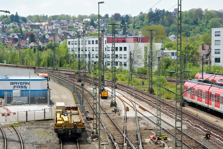 Gleis- und Weichenerneuerung bei km 15,6 (Mai 2022)