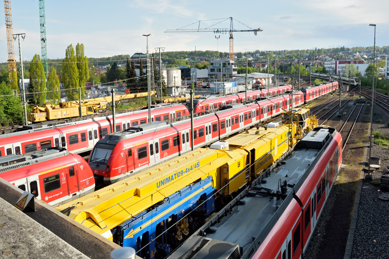 Gleis- und Weichenerneuerung bei km 16,0 (Mai 2022)