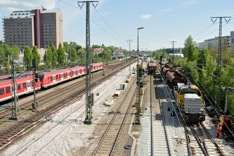 Gleis- und Weichenerneuerung bei km 15,8 (Mai 2022)
